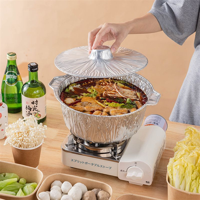 aluminum pot with lid from DisposablesInc.com. The best import service in China. Import your disposable items and products from us.